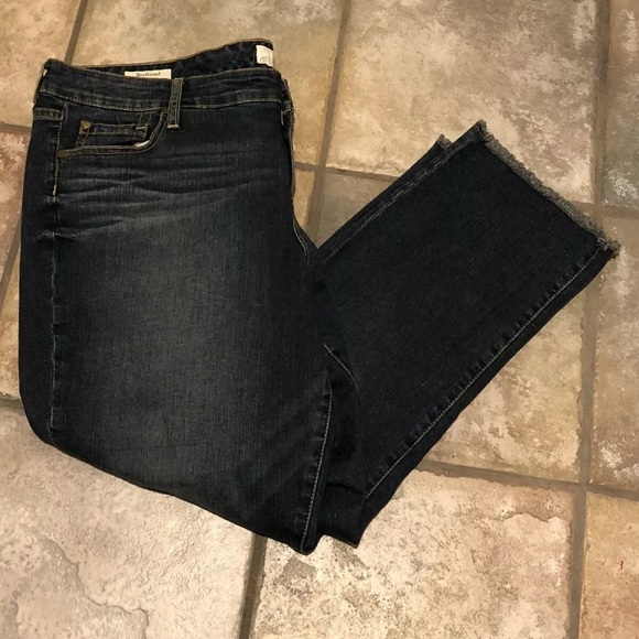 torrid Denim - Torrid Hi-Rise Boyfriend, Dark Wash, Raw Hem Jeans